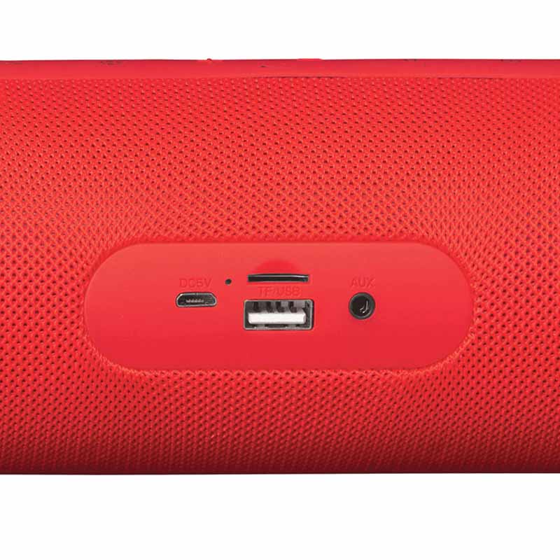 Bocina KSR-LINK Recargable con Bluetooth Color Rojo, 2,900 W PMPO - Kaiser