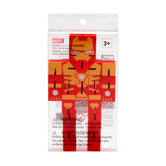 Juguete de madera  action Iron Man - Marvel