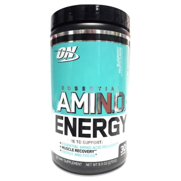 Aminoacidos Amino Energy, sabor a  Mojito de Arándandano, 30 Servicios, Optimum Nutrition