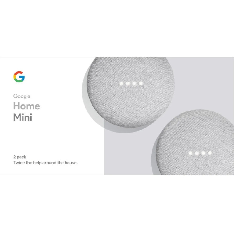 Asistente Inteligente Google Home Mini 2 Pack 