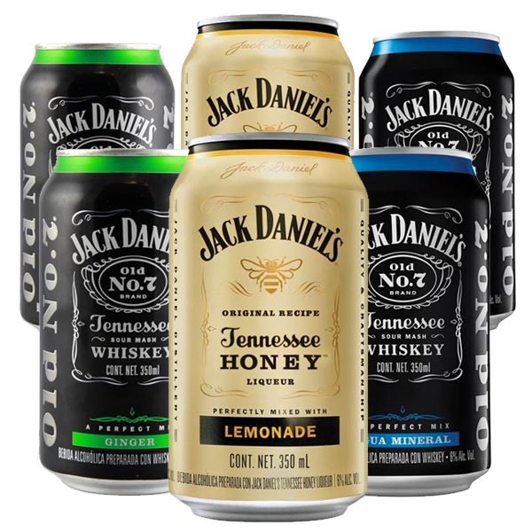 JACK DANIEL´S 12 LATAS DE 350ML/ 2 SIX PACKS