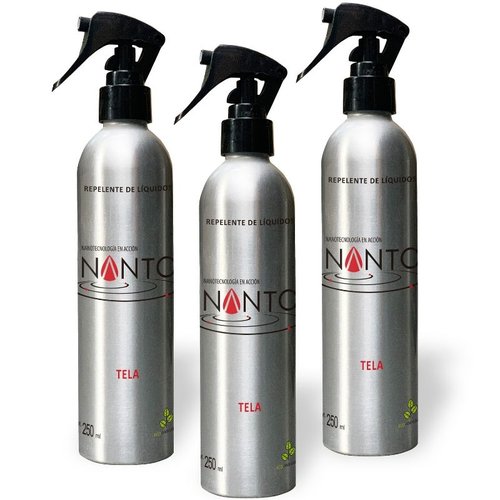 Protector de telas contra líquidos NANTO-Sala Impecable paquete de 3 botellas 250 ml