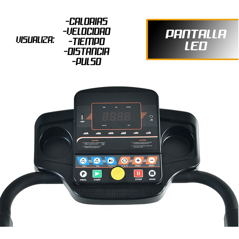 Caminadora Electrica Plegable Centurfit 1.25 Hp  12 Programas Fitness