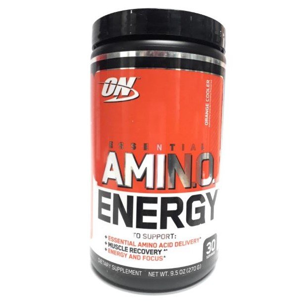 Aminoacidos Amino Energy, sabor a Naranja Helada, 30 Servicios, Optimum Nutrition
