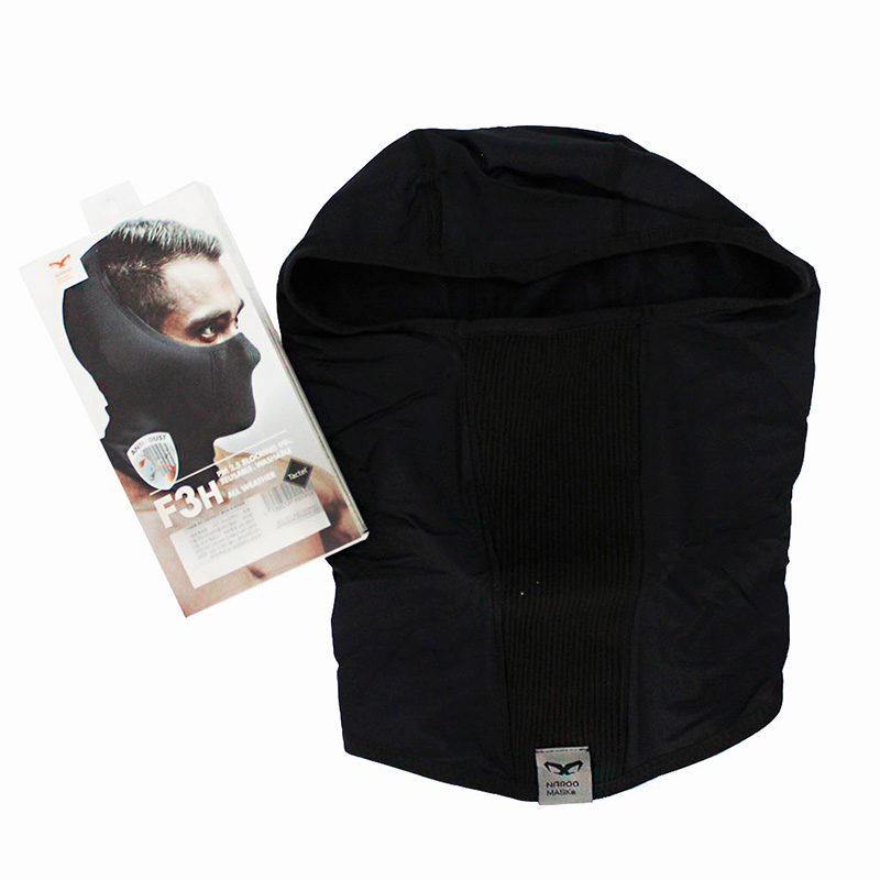 MASCARA CUBREBOCA F3H NEGRA DURA 90 LAVADAS UNITALLA PARA MOTO Y BICI 