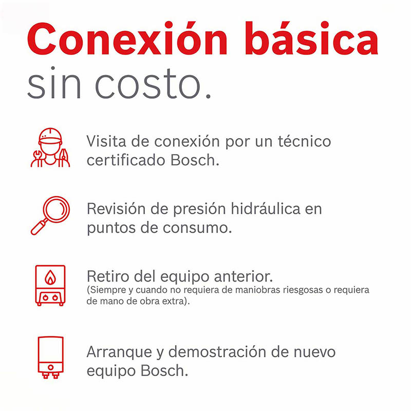 Calentador De Paso 2 Servicios Fast 11 Gas Natural Bosch