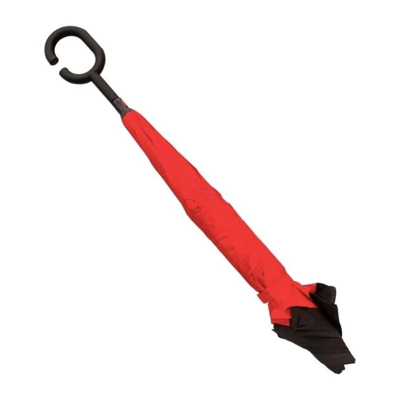 Paraguas Invertido Doble Capa Color Rojo Azul Amarillo Negro