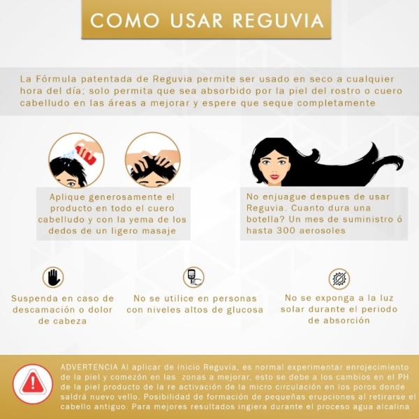 Spray  Reguvia  Para Crecer X3 Barba,ceja Y Cabello Garantizado!