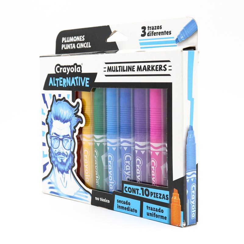 Marcadores Crayola Alternative Multiline 10pzas Grueso