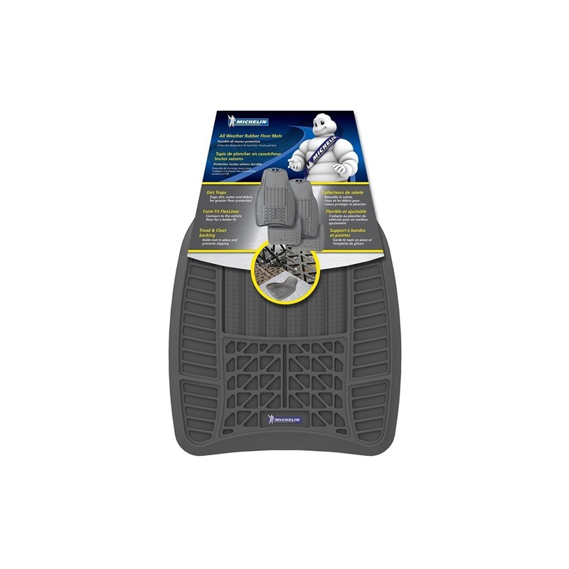 Tapete De Hule Para Auto 4 Piezas Michelin 1140254 CST - Gris