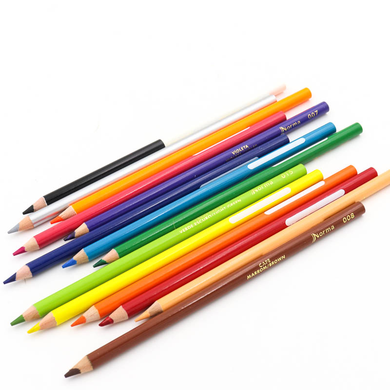Lapices De Colores Norma Redondos 12+3 Pzas