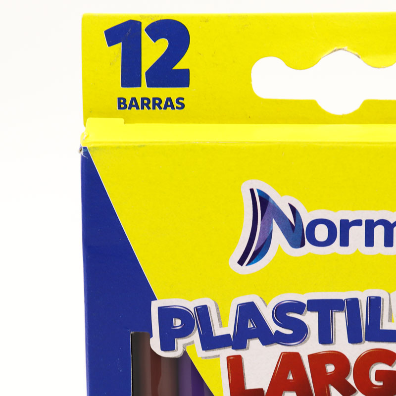 Plastilina Norma 12 Colores Barra Larga 220g