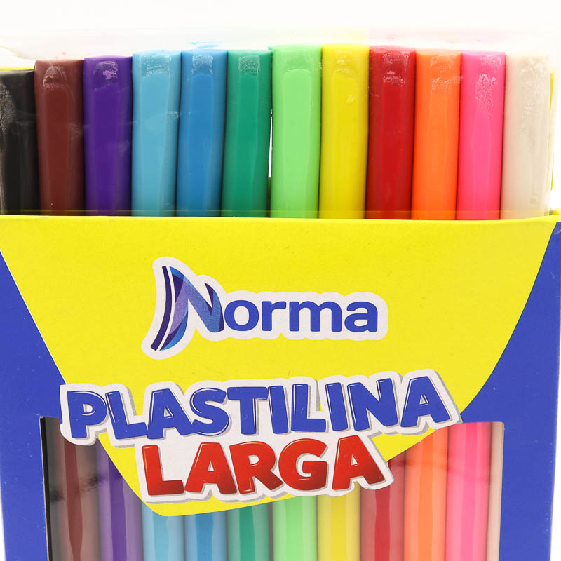 Plastilina Norma 12 Colores Barra Larga 220g