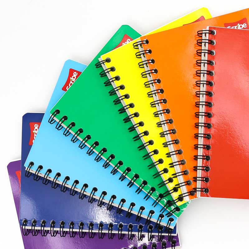 Cuaderno Scribe Doble Espiral Frances 100h Pasta Color