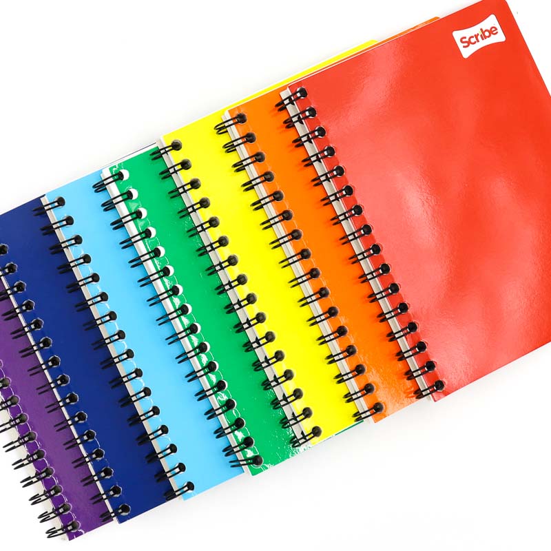 Cuaderno Scribe Doble Espiral Frances 100h Pasta Color
