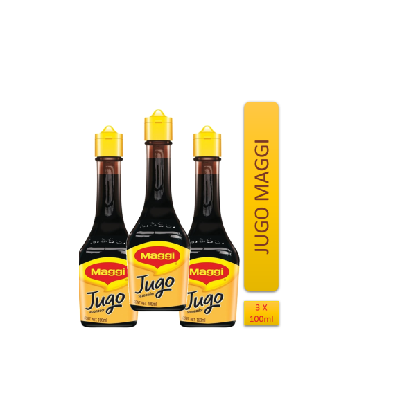 Maggi, Jugo Sazonar PAQUETE de 3 pzas con 100 ml c/u.