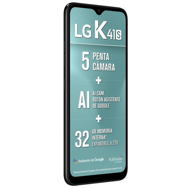 Celular LG LTE LM-K410HM K41S Color NEGRO Telcel