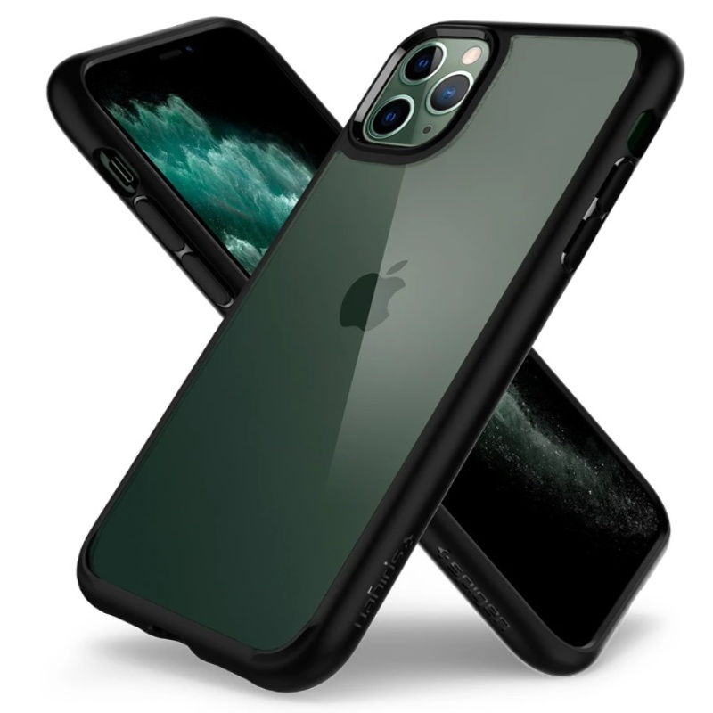 Spigen Funda Ultra Hybrid Compatible con iPhone 11 Pro - Negro : :  Electrónica