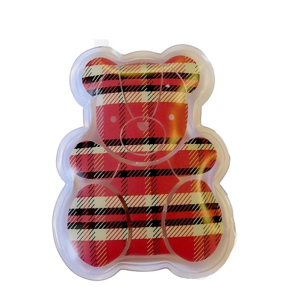 Compresa Bolsa Gel Calor Instantáneo Oso Cuadros