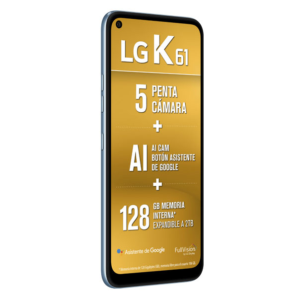 Celular LG LTE LM-Q630HA K61 Color BLANCO Telcel