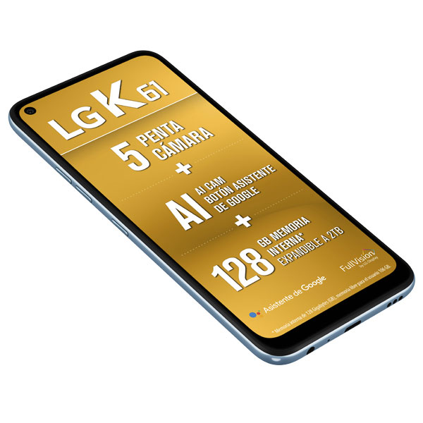 Celular LG LTE LM-Q630HA K61 Color BLANCO Telcel