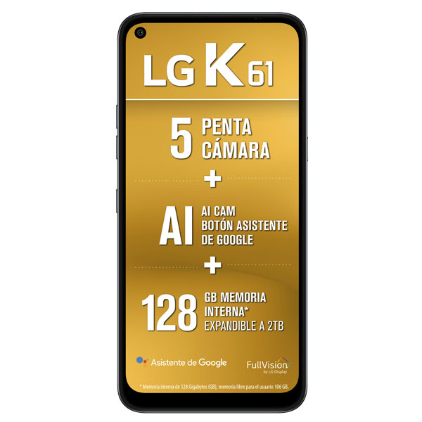 Celular LG LTE LM-Q630HA K61 Color GRIS Telcel