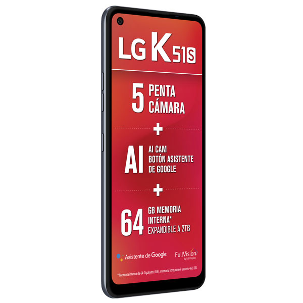 Celular LG LTE LM-K510HM K51S Color GRIS Telcel