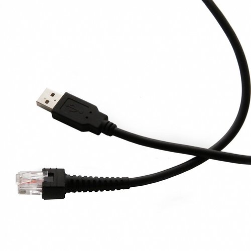 CABLE USB QIAN PARA CARGADOR, LECTOR CODIGO DE BARRAS, USB A, 240CM, NEGRO (QCU18001)