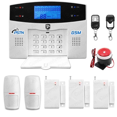 Kit 7 Alarma Dual Gsm Cel Alerta Sms Inalambrica App Vecinal Casa