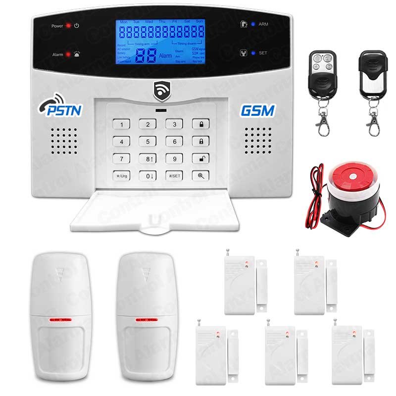 Kit 9 Alarma Dual Gsm Cel Alerta Sms Inalambrica App Vecinal Casa
