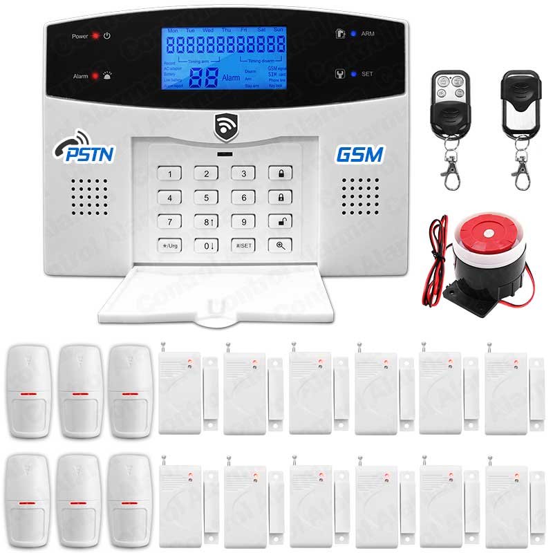 Kit 20 Alarma Dual Gsm Cel Alerta Sms Inalambrica App Vecinal Casa