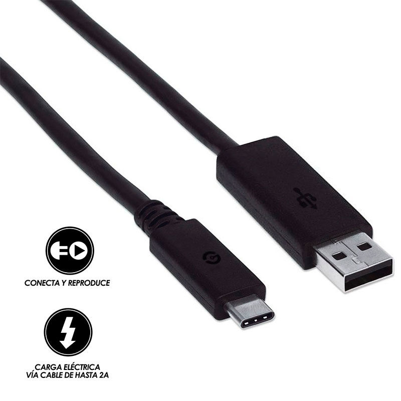 CABLE USB 2.0 GETTTECH, NEGRO (JL-3513)
