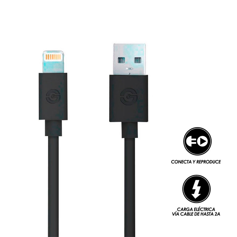 CABLE USB 2.0 GETTTECH NEGRO (JL-3570)