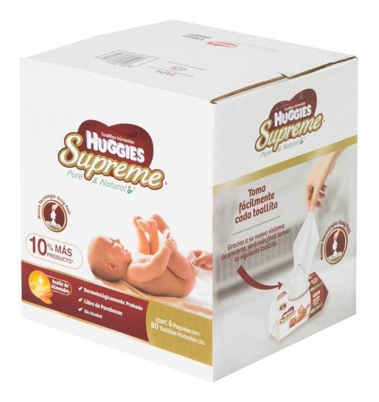 Toallitas Humedas Huggies Supreme 480 Toallitas
