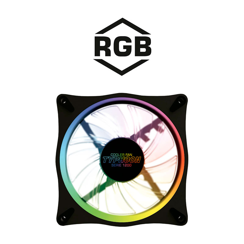 Ventilador gamer Yeyian Typhoon Serie 1200 para Gabinete