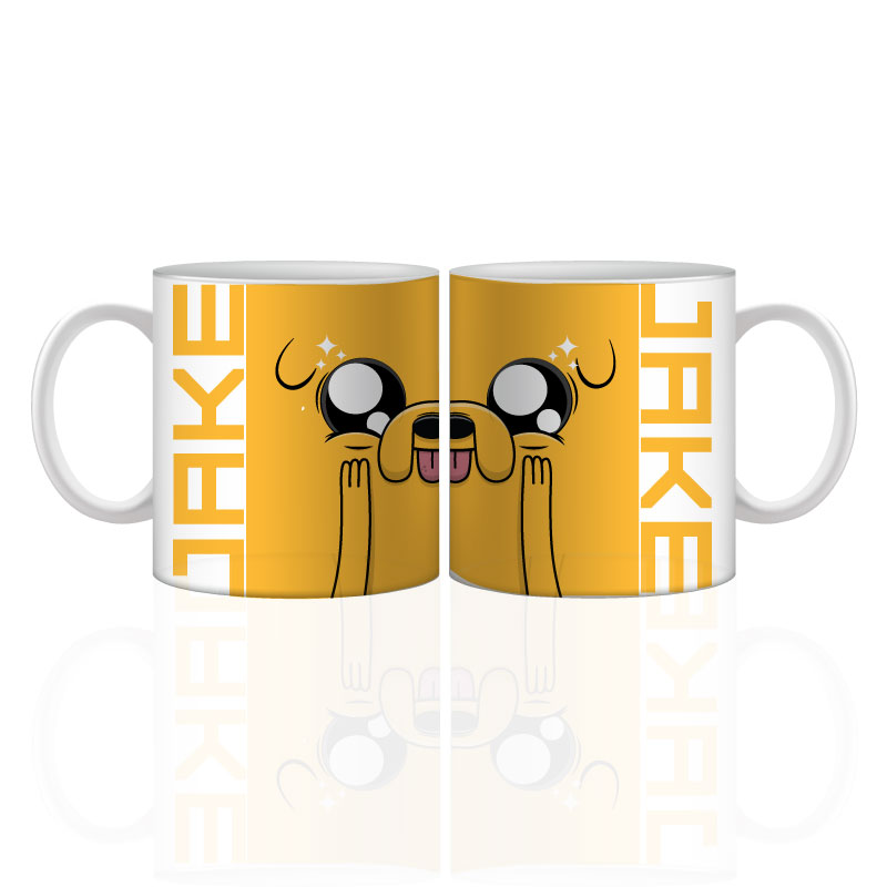 JUEGO DE 3 TAZAS DE CERAMICA DISEÑO HORA DE AVENTURA HEROE SHOP