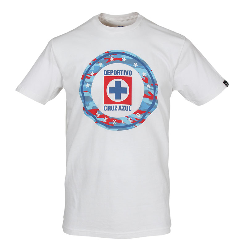 Playera Logo en Camuflaje Marca Cruz Azul Producto Oficial