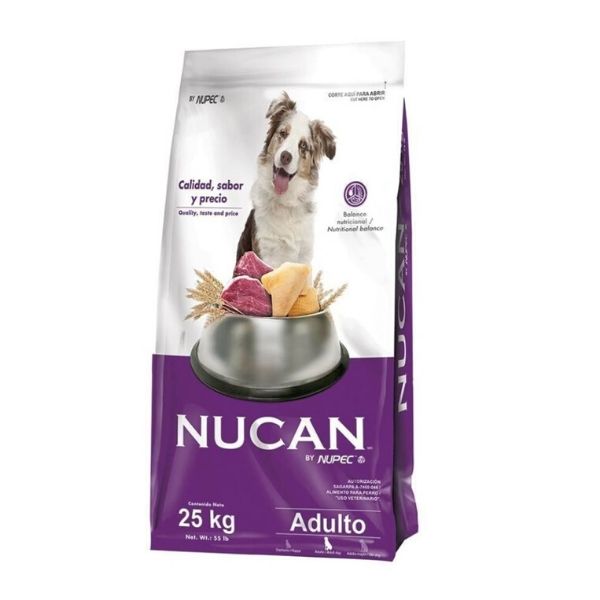 Alimento Para Perro Nucan Res Y Pollo Adulto 25 Kg By Nupec