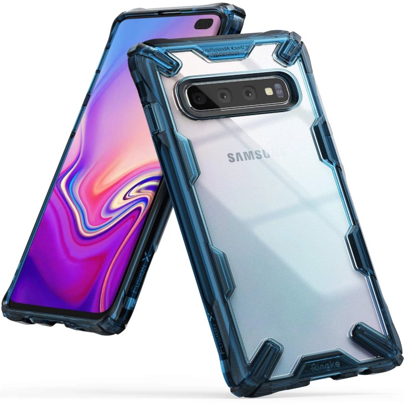 Funda Fusion X Azul Galaxy S10 Plus Ringke