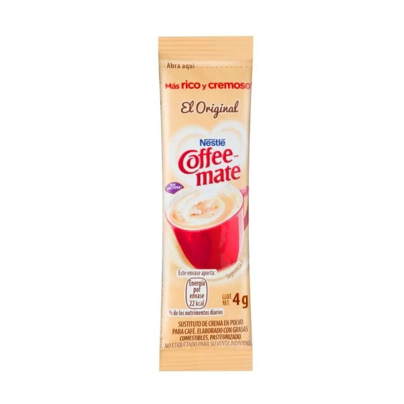 Sustituto de Crema Coffee Mate Nestlé 200 pzas de 4 g