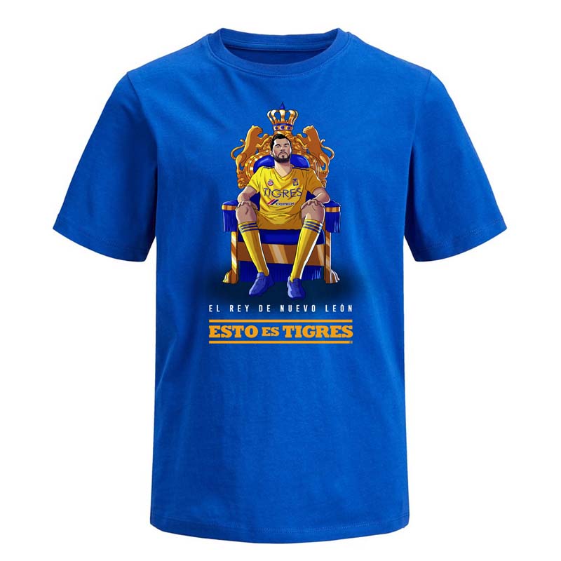 Playera Royal Niño Marca Tigres modelo Gignac Rey Producto Oficial