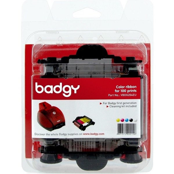 Ribbon Badgy Color YMCKO, 100 Impresiones, para Badgy 1ra Generación VBDG204EU