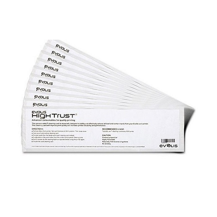 Tarjeta de Limpieza Badgy "T", 10 piezas ACL004