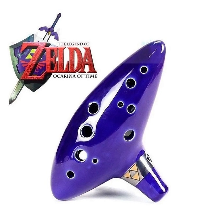 Ocarina De Cerámica Zelda 12 Agujeros, Musica, Lullaby