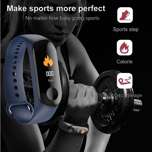 Smart Band Watch Inteligente Very Fit Pro M3 Negro 