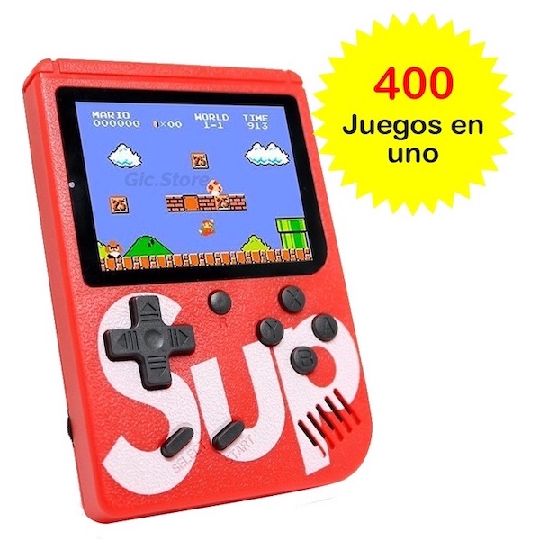 Game Boy Portátil Con 400 Juegos Cargados