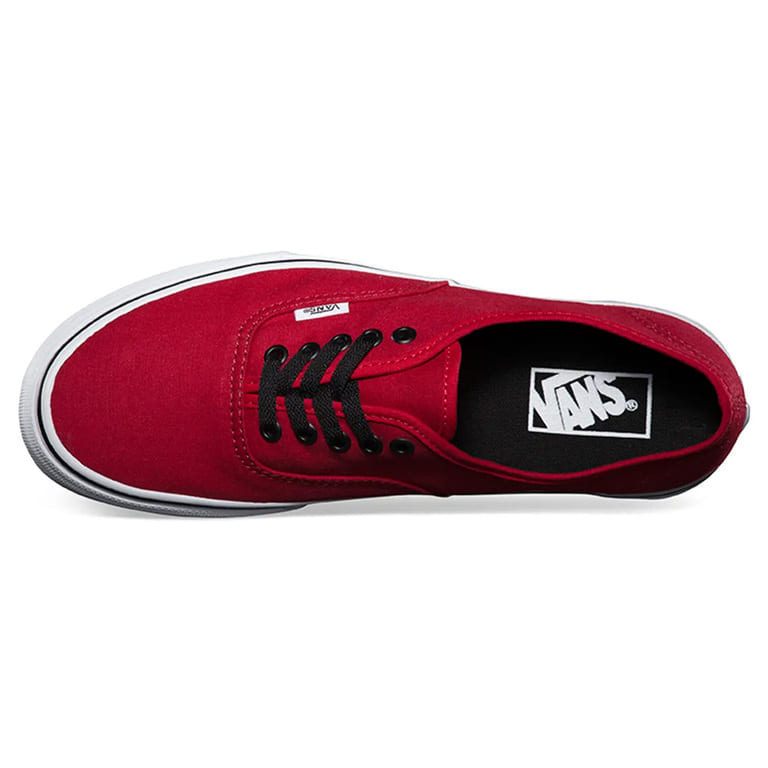 vans rojo y negro