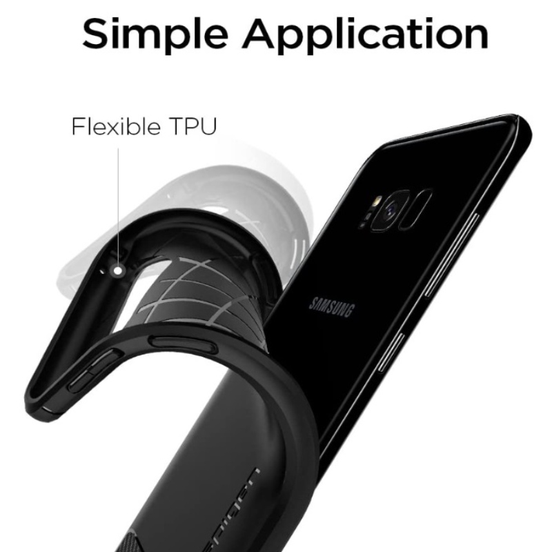 Funda Rugged Armor Negro Galaxy S8 Spigen