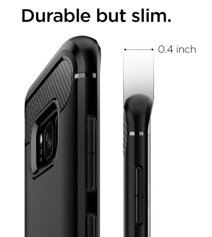 Funda Rugged Armor Negro Galaxy S8 Spigen
