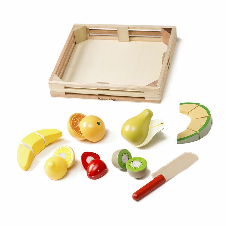 Set de Frutas para cortar de madera